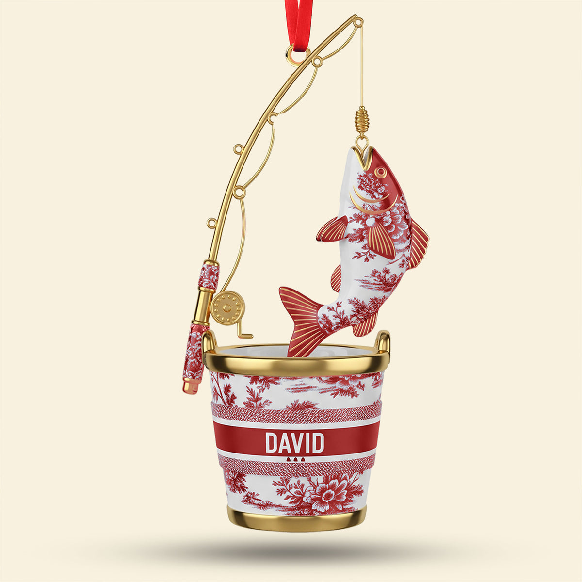 Fishing Christmas Ornament Personalized Gifts for Fishing Lovers 03PGTI161025-Homacus