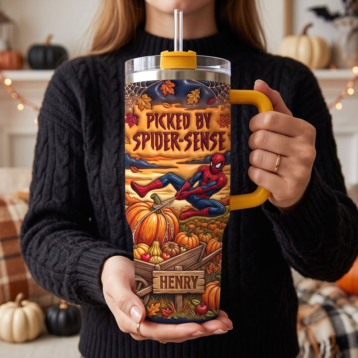 Pumpkin Battle Hero Tumbler - Personalized Gifts For Halloween 04hati040826-Homacus