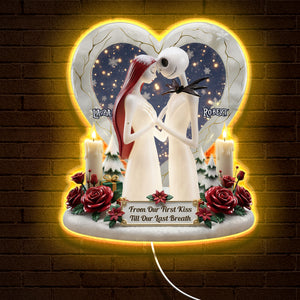 Spooky Couple LED Wall Sign - Personalized Gifts For Couple 01pati200925-Homacus