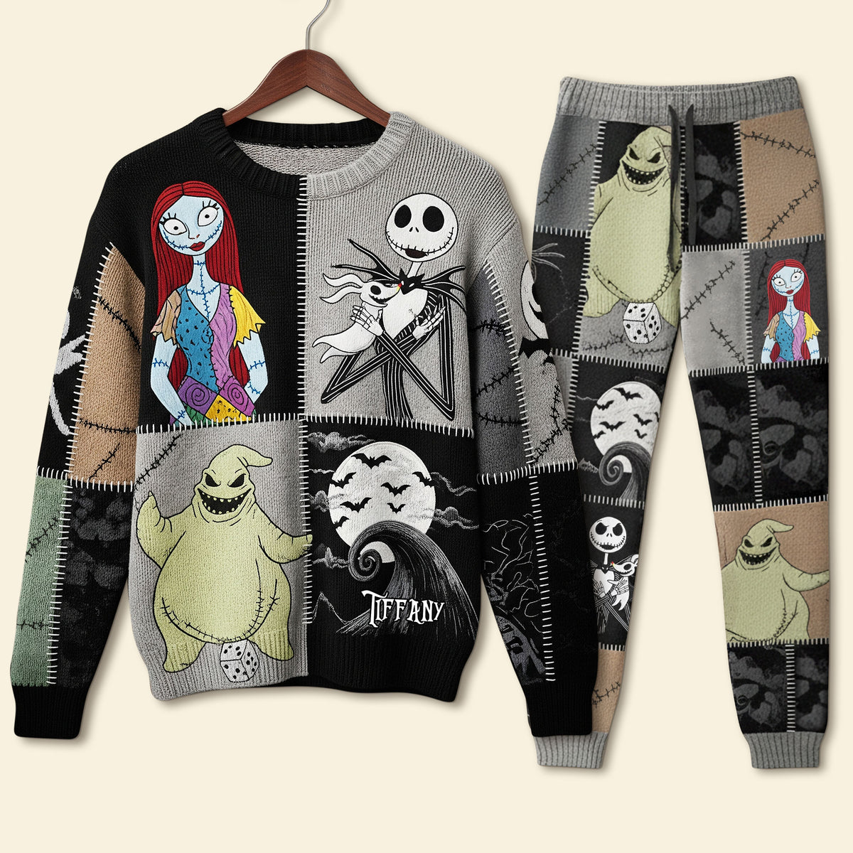 Kooky Town Pajama Set, Personalized Gifts For Horror Lovers 01qhti280825-Homacus