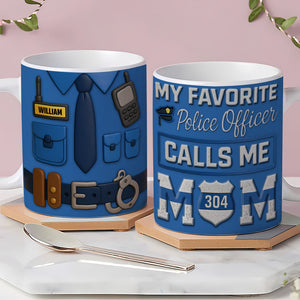 Police Mom Coffee Mug - Personalized Gifts For Mom 05ohti080425-Homacus