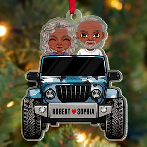 Personalized Gifts For Couple Christmas Ornament Happy Couple Travelling-Homacus