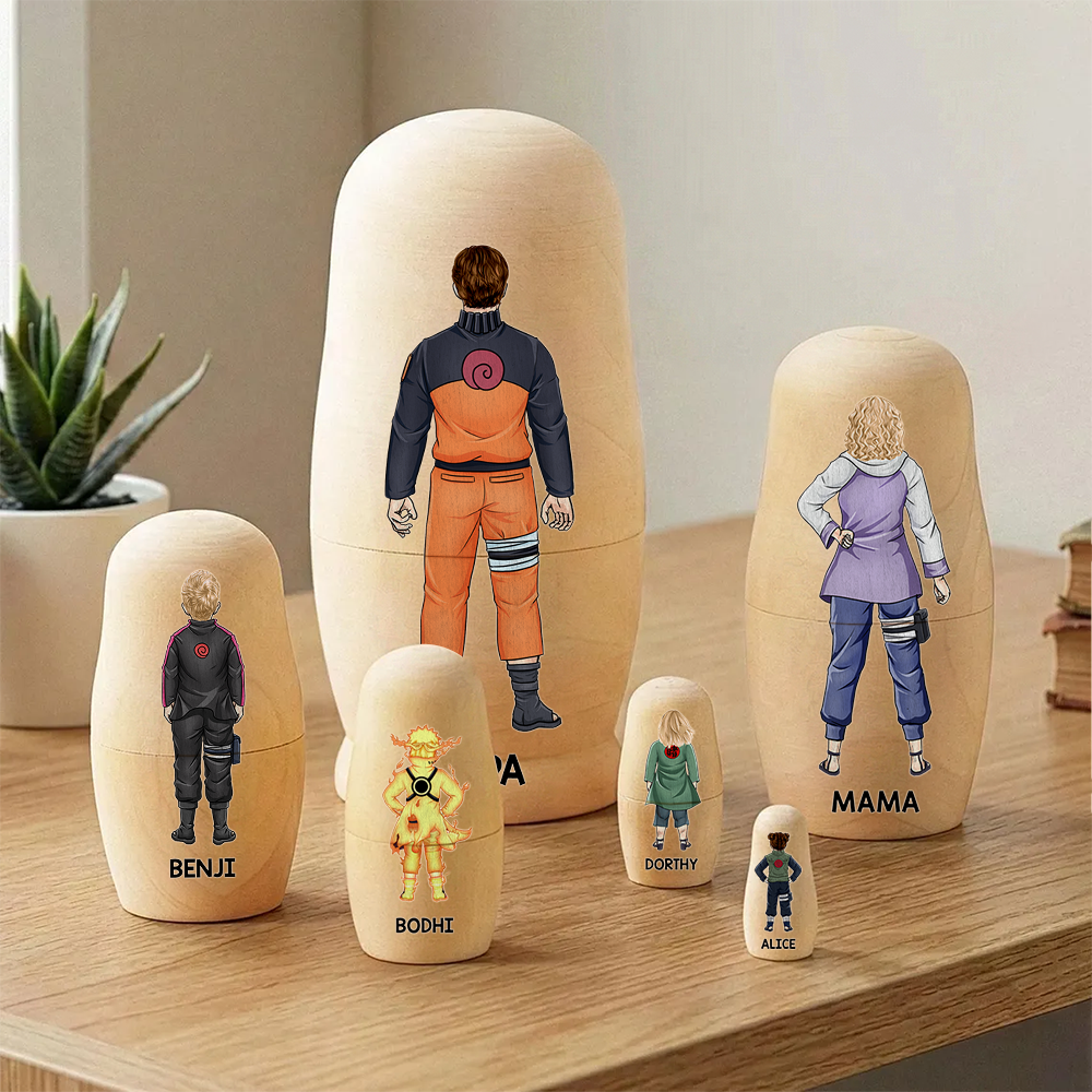 Legendary Clan Family Wooden Nesting Dolls - Personalized Gifts For Mother's Day 03qhhu090426-Homacus