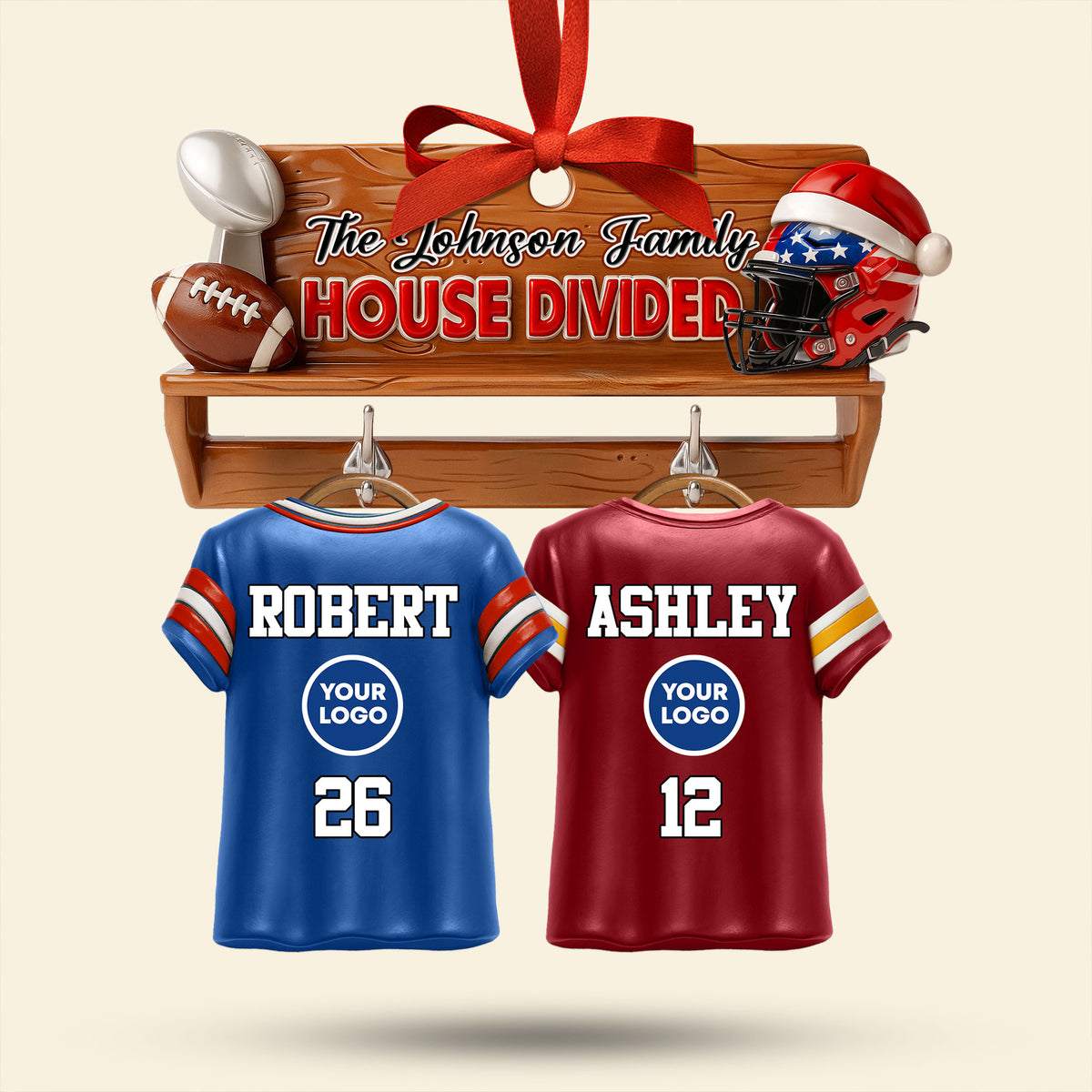 House Divided Family Ornament - Personalized Gifts For Family 01huti170925-Homacus