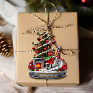 Forever Spooky Couple Ornament - Personalized Gifts For Couple 02pati170925-Homacus