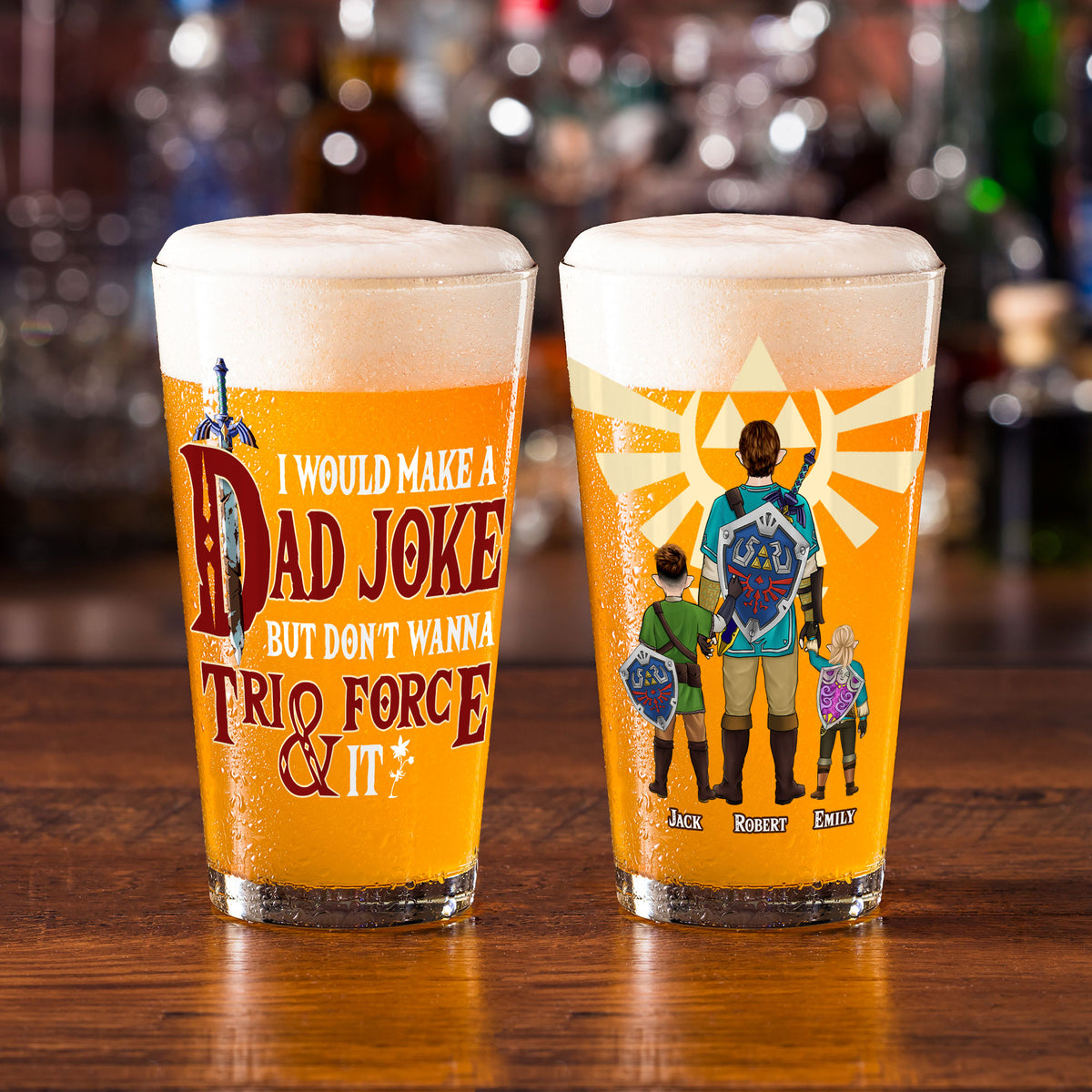 Personalized Gifts For Dad Beer Glass 02huti140524-Homacus
