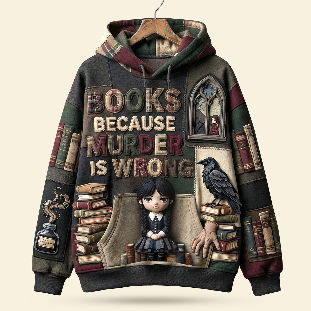 Because Murder Is Wrong 3D Shirt - Personalized Gifts For Book Lovers 04pati281125-Homacus