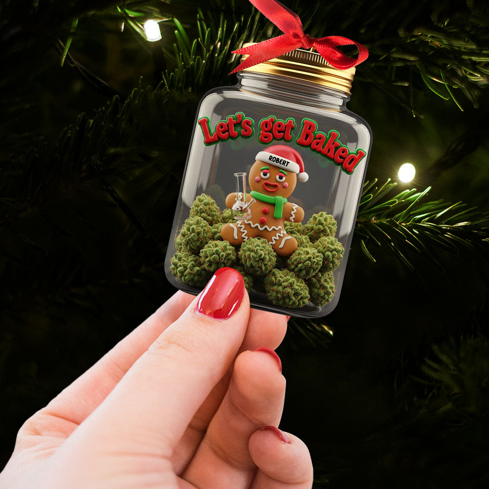 Gingerbread Weed Ornament - Personalized Gifts For Weed Lovers 03toti110825-Homacus