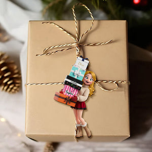 Shopping Girl Ornament - Personalized Gift For Christmas Ornament 04NATI181025-Homacus