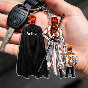 Space Warriors Keychain Personalized Gifts For Family 02QHHU030426-Homacus