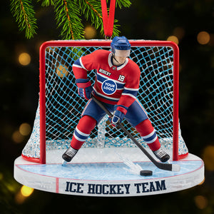 Ice Game Ornament - Personalized Gift For Sport Lover Christmas Ornament 05HUTI091025-Homacus