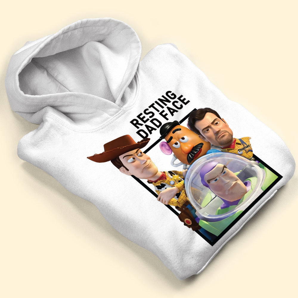 Fun Custom Photo Resting Dad Face Shirt, Personalized Gifts For Dad 01qhti180426-Homacus