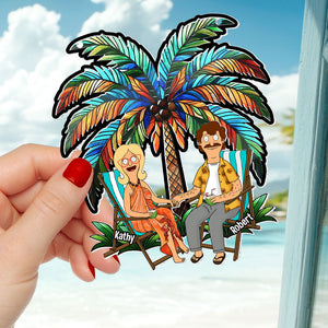 Personalized Gifts For Couple Suncatcher Ornament 01xqti100225pa-Homacus