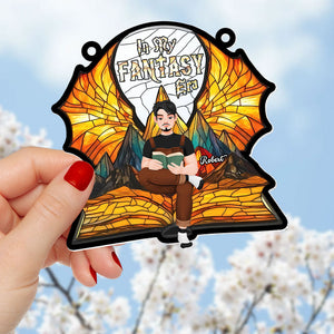 Personalized Gifts For Book Lover Suncatcher Ornament Fantasy Book 015xqti060125pa-Homacus
