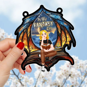Personalized Gifts For Book Lover Suncatcher Ornament Fantasy Book 014xqti060125pa-Homacus