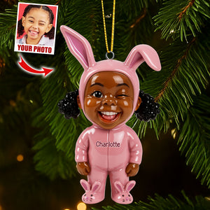 Cute Rabbit Ornament - Custom Photo Gifts For Loved Ones 02huti270825-Homacus