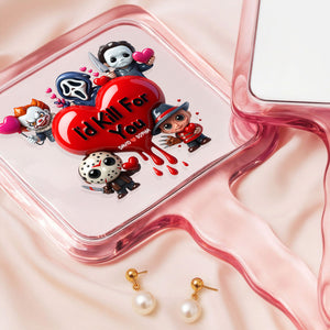 Horror Handheld Mirror - Personalized Gifts For Couple 05nati161225-Homacus