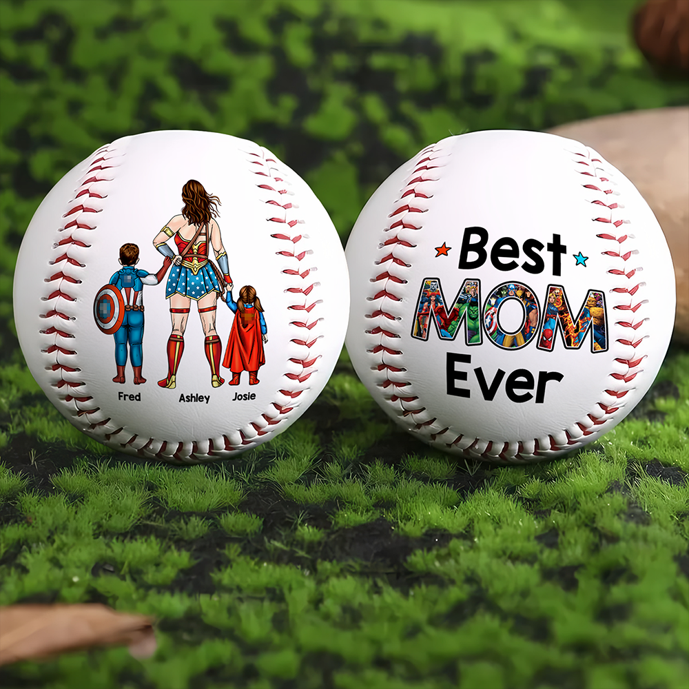 Powerful Mom And Kids Baseball - Personalized Gift For Mother's Day Baseball 01ACHU240426PA-Homacus