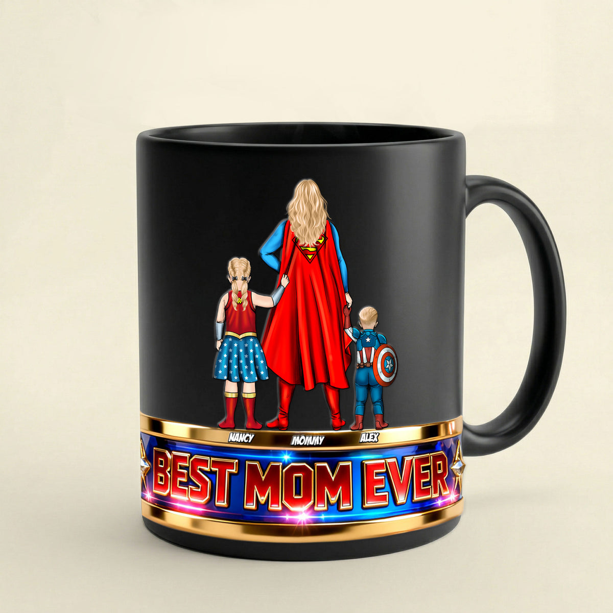 Powerful Mom And Kids Magic Ceramic Coffee Mug - Personalized Gifts For Mother's Day Magic Mug 05OHTI070426PA-Homacus
