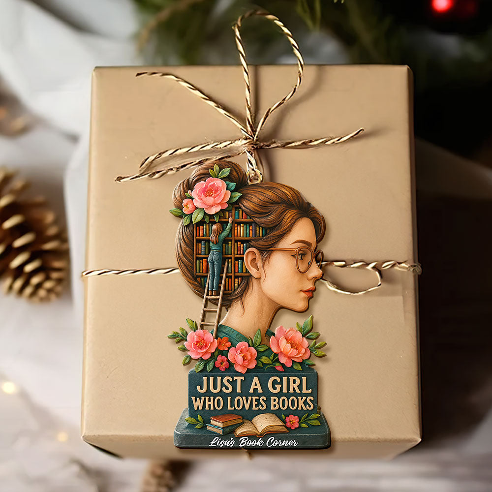 Book Girl Ornament - Personalized Gifts For Book Lovers 05huti170925-Homacus