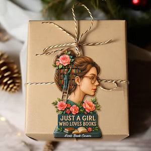 Book Girl Ornament - Personalized Gifts For Book Lovers 05huti170925-Homacus