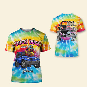 Personalized Gifts For Off-Road Lovers Shirt 01huti190724 Yellow Duck On Off-Road Car-Homacus