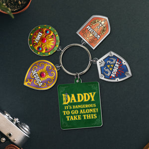Personalized Gifts For Dad Keychain With Charms 06huti160524-Homacus