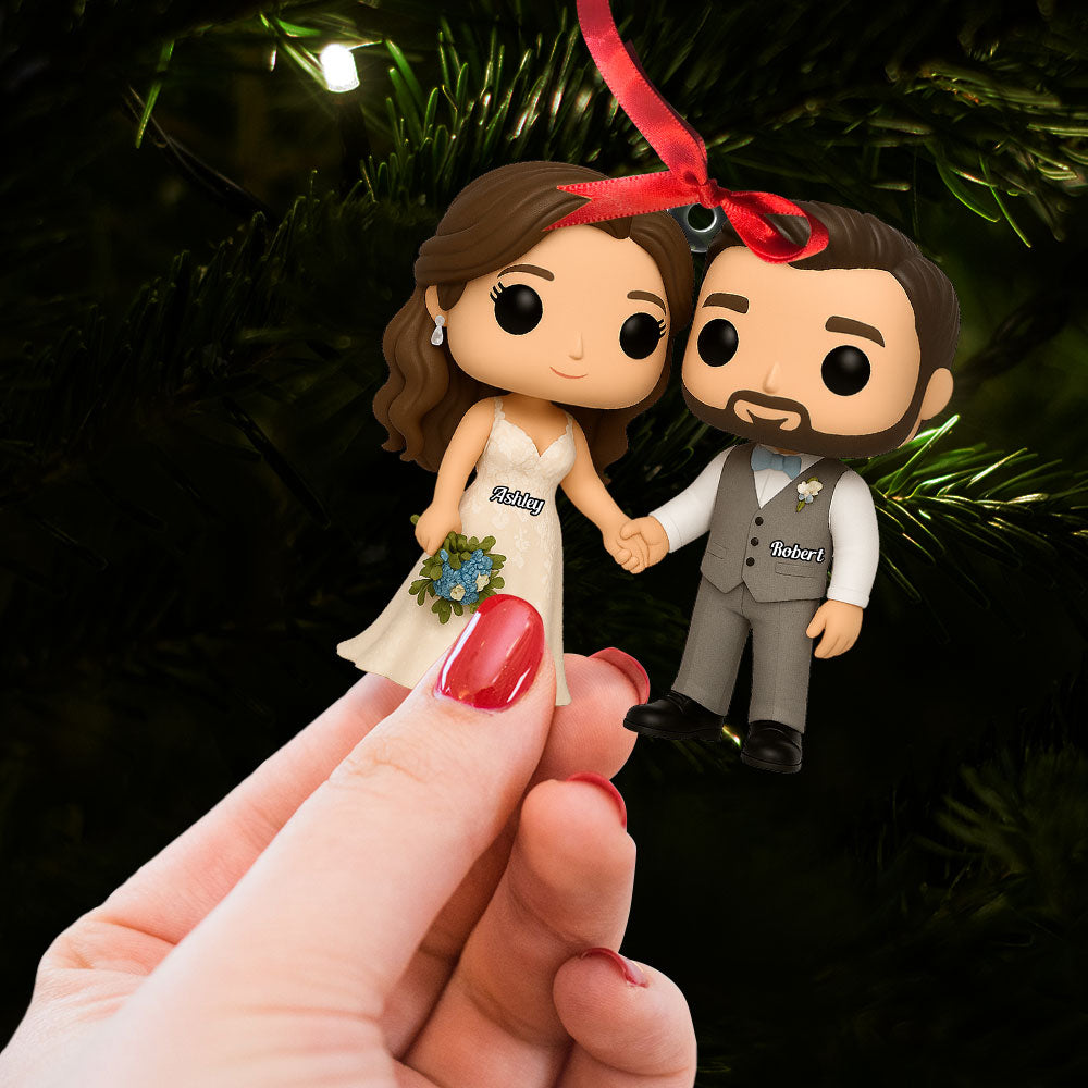 Cartoon Wedding Ornament - Custom Photo Gifts For Couple 05pgti040925-Homacus