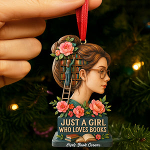 Book Girl Ornament - Personalized Gifts For Book Lovers 05huti170925-Homacus
