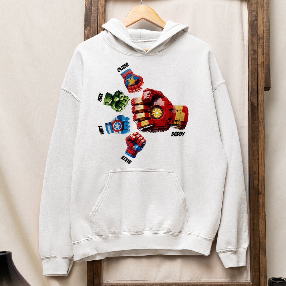 Super Dad's Fist Bump Shirt - Personalized Gifts For Dad 05OHTI270525-Homacus