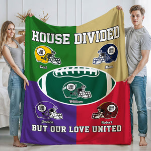 House Divided - American Football Banket - Personalized Gifts For Family-Homacus