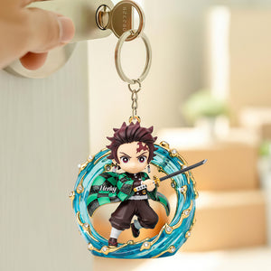 Darkness Hunter Keychain - Personalized Gifts For Loved Ones 04pgti250825-Homacus