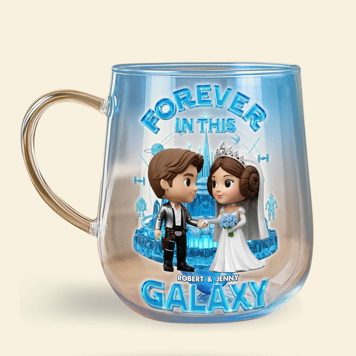 Galaxy Couple Glass Mug - Personalized Gifts For Couple 04ohti060625-Homacus