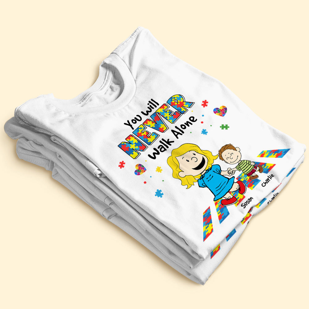 Personalized Gifts For Autism Awareness Shirt Cartoon Parent And Kids 02KATI190225HH-Homacus