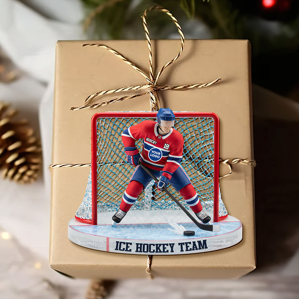 Ice Game Ornament - Personalized Gift For Sport Lover Christmas Ornament 05HUTI091025-Homacus