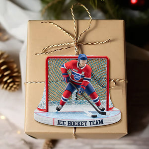 Ice Game Ornament - Personalized Gift For Sport Lover Christmas Ornament 05HUTI091025-Homacus