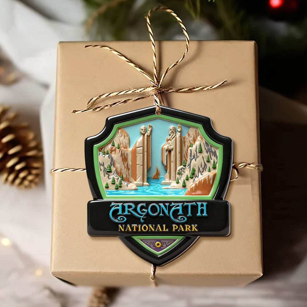 Fantasy Location Shield Ornament - Personalized Gifts For Movie Fans 03QHTI081025-Homacus