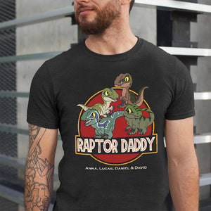Personalized Gifts For Dad Shirt Raptor Daddy 011HULI050523-Homacus