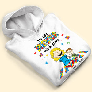 Personalized Gifts For Autism Awareness Shirt Cartoon Parent And Kids 02KATI190225HH-Homacus