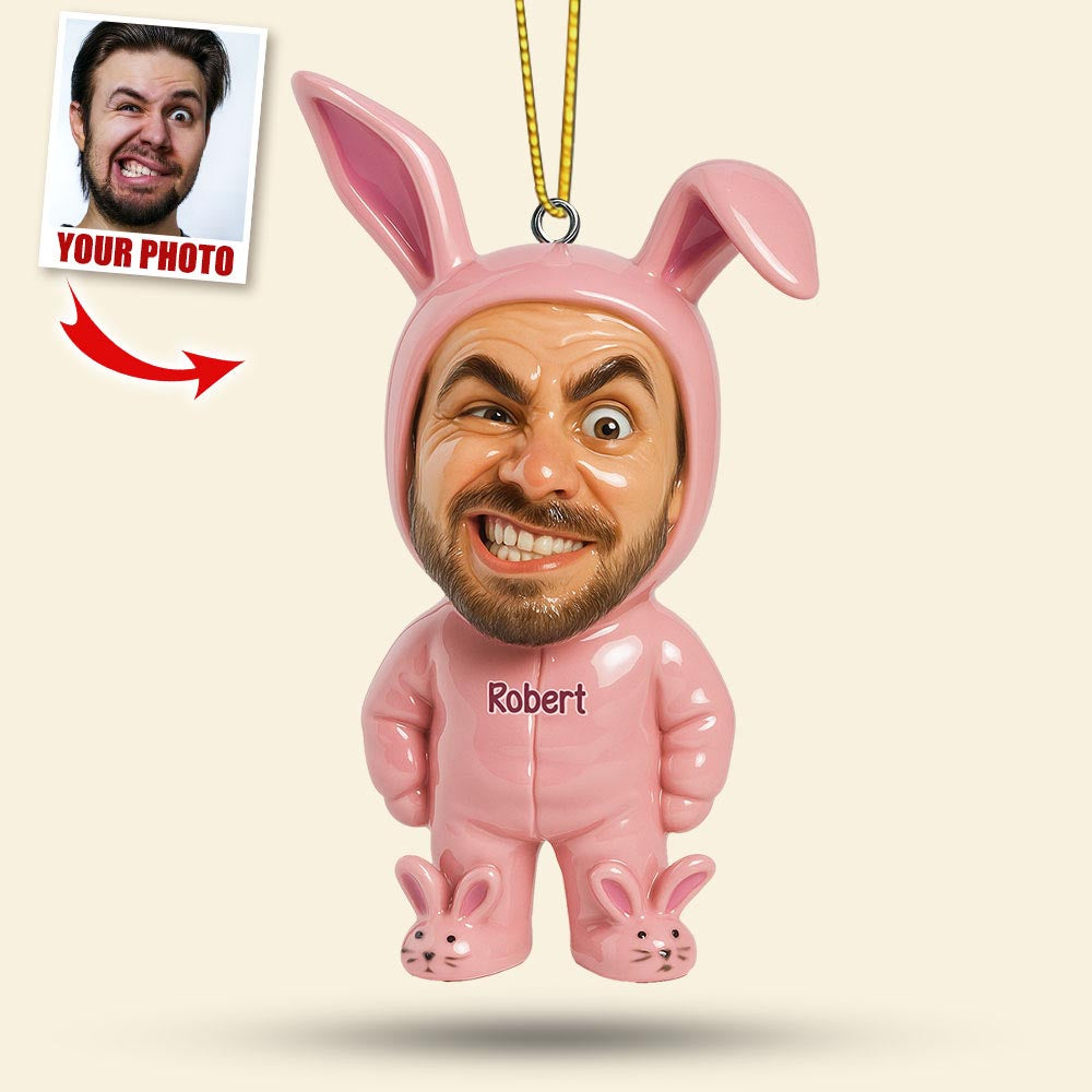 Cute Rabbit Ornament - Custom Photo Gifts For Loved Ones 02huti270825-Homacus