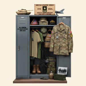 Military 250th Anniversary Personal Locker Plaque - Personalized Gifts For Veteran 05qhtn300625-Homacus