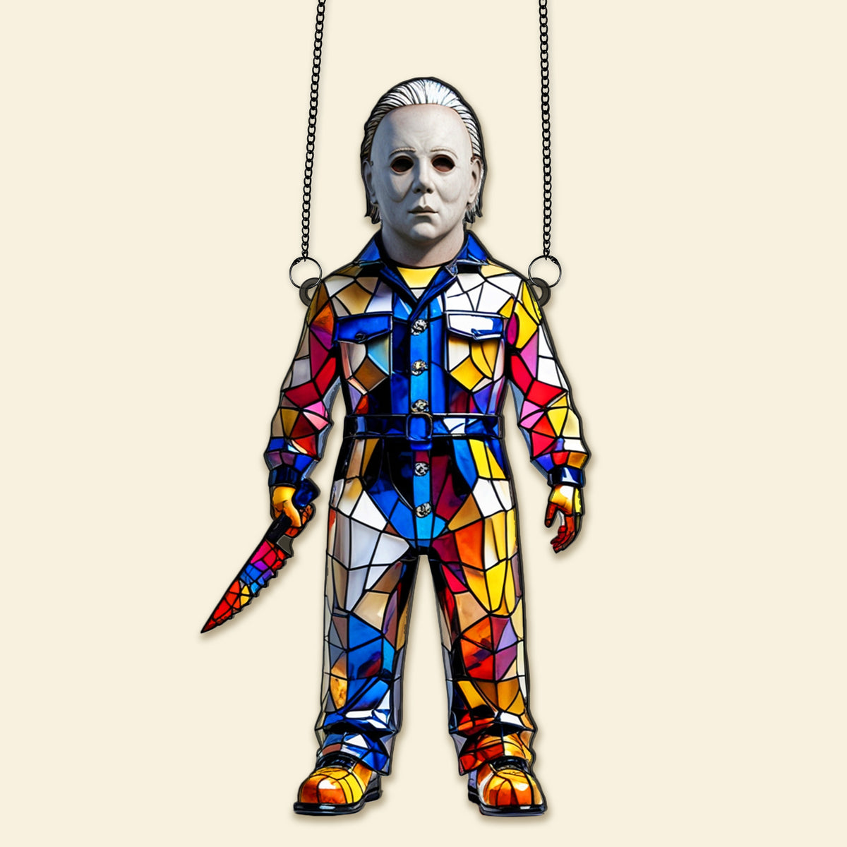 Horror Movie Halloween Suncatcher Ornament - Personalized Gifts For Halloween 01TGMG230825-Homacus