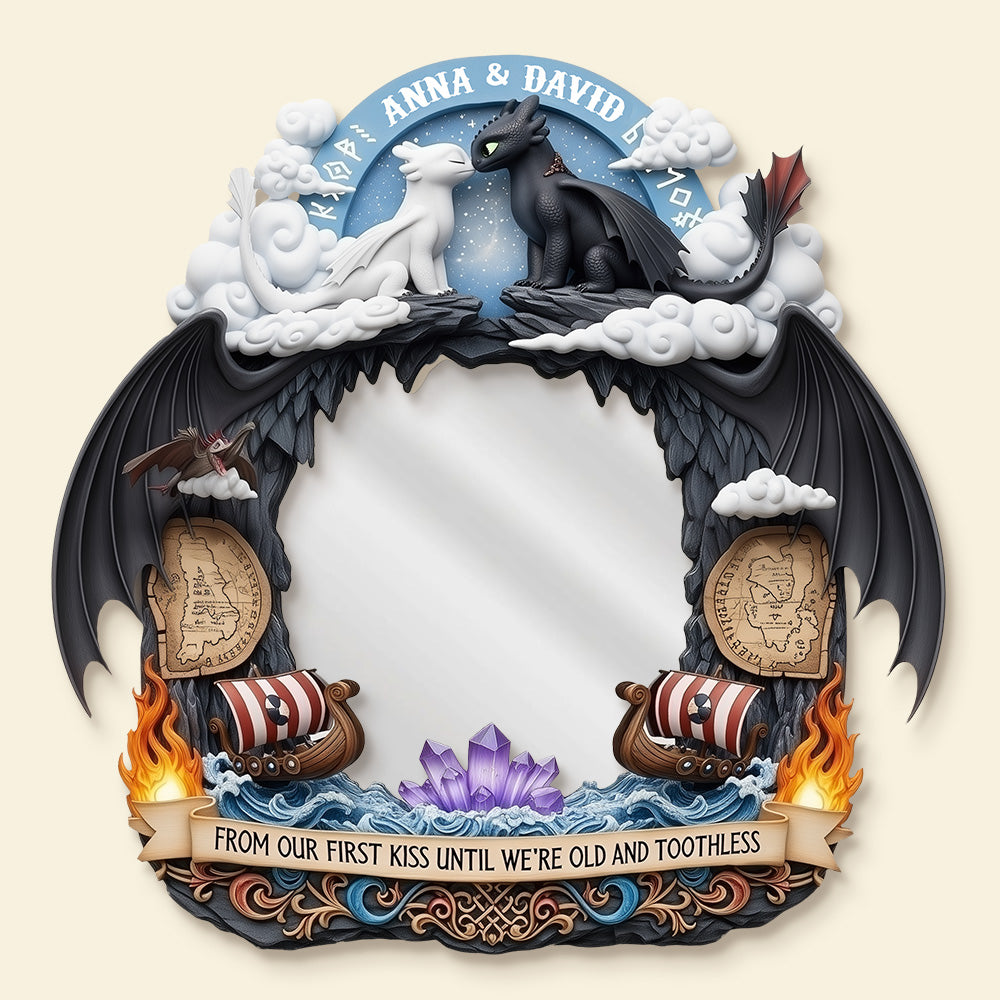 Night Creature Couple Mirror - Personalized Gifts For Couple 02tgmg300725-Homacus