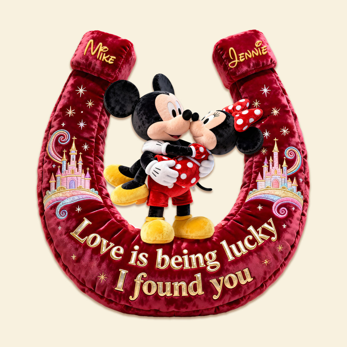 Romantic Kissing Couple Pillow - Personalized Gifts For Couples 04OHMG121225-Homacus