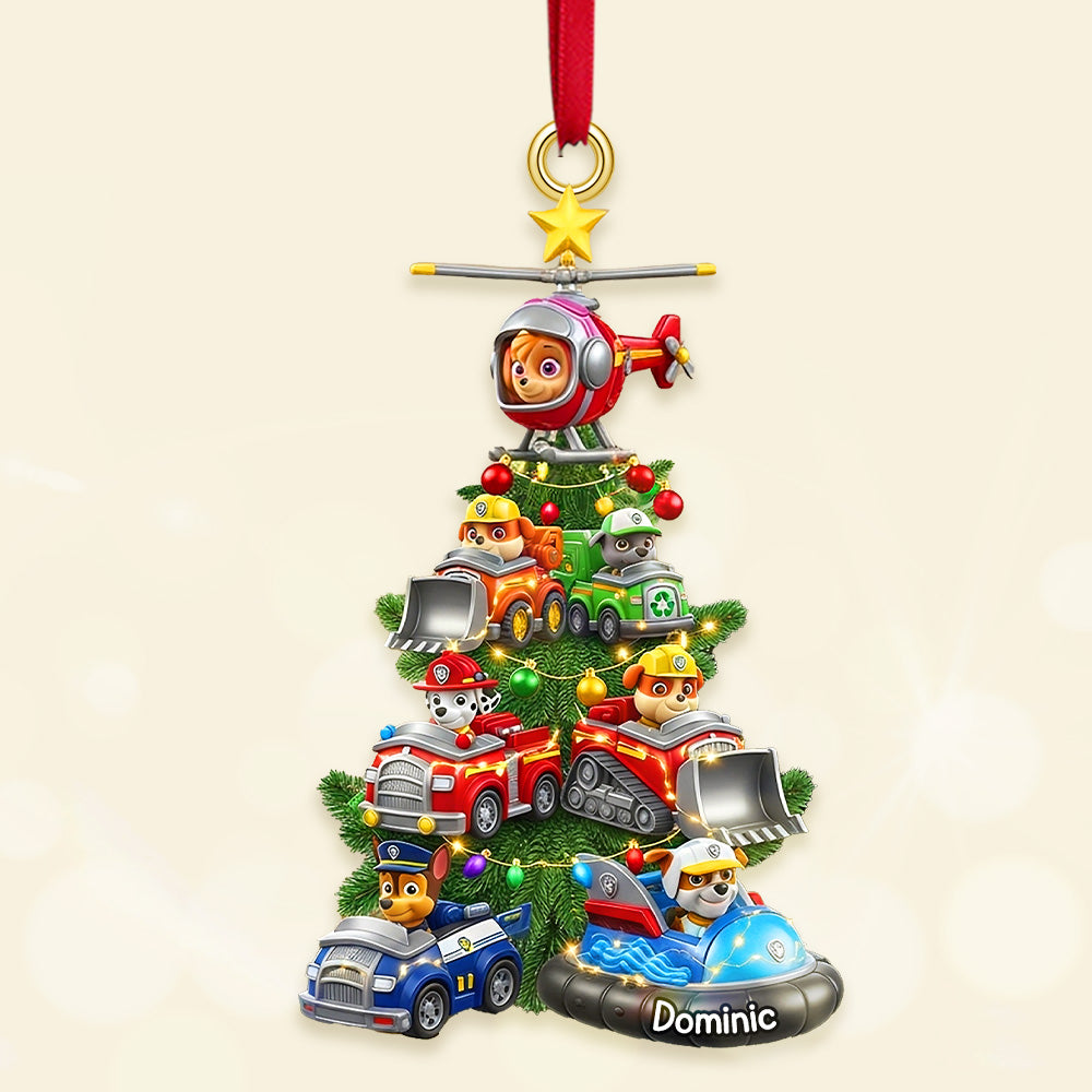 Personalized Gifts For Christmas, Cute Animals Christmas Acrylic Ornament 04kimg080925-Homacus