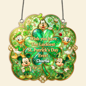 Patrick's Day Suncatcher Ornament - Personalized Gifts For Friends 02pamg130226-Homacus