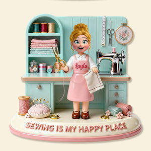 Sewing Room Acrylic Plaque - Personalized Gifts For Sewing Lovers 05pgmg120226-Homacus