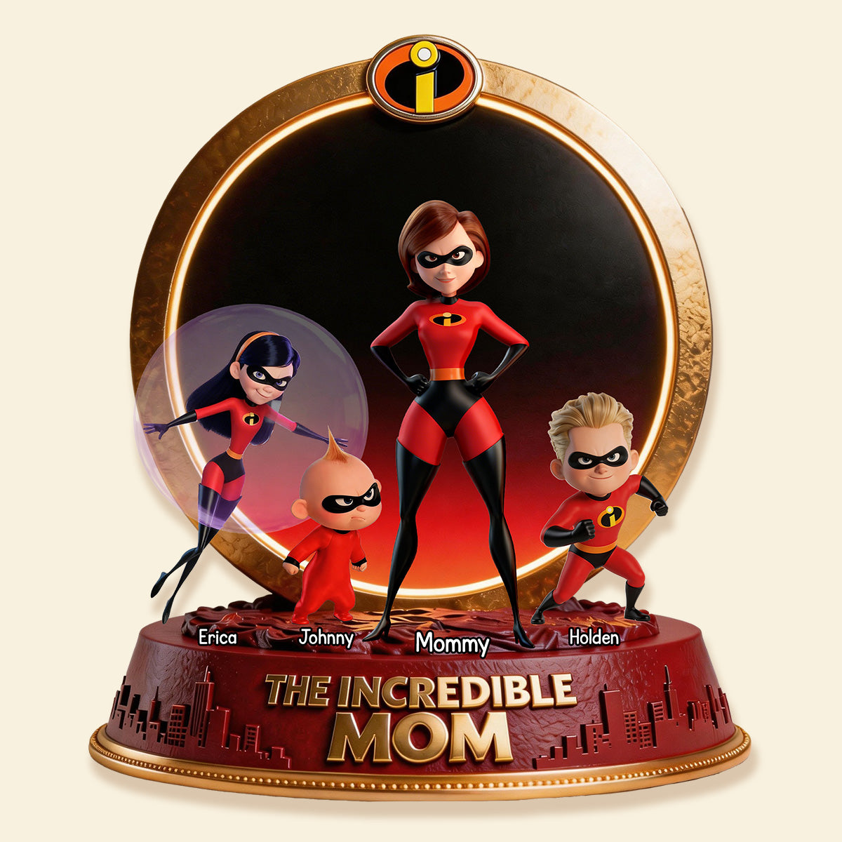 Super Mom and Kid Acrylic Plaque - Personalized Gifts For Mother 02tymg260226-Homacus