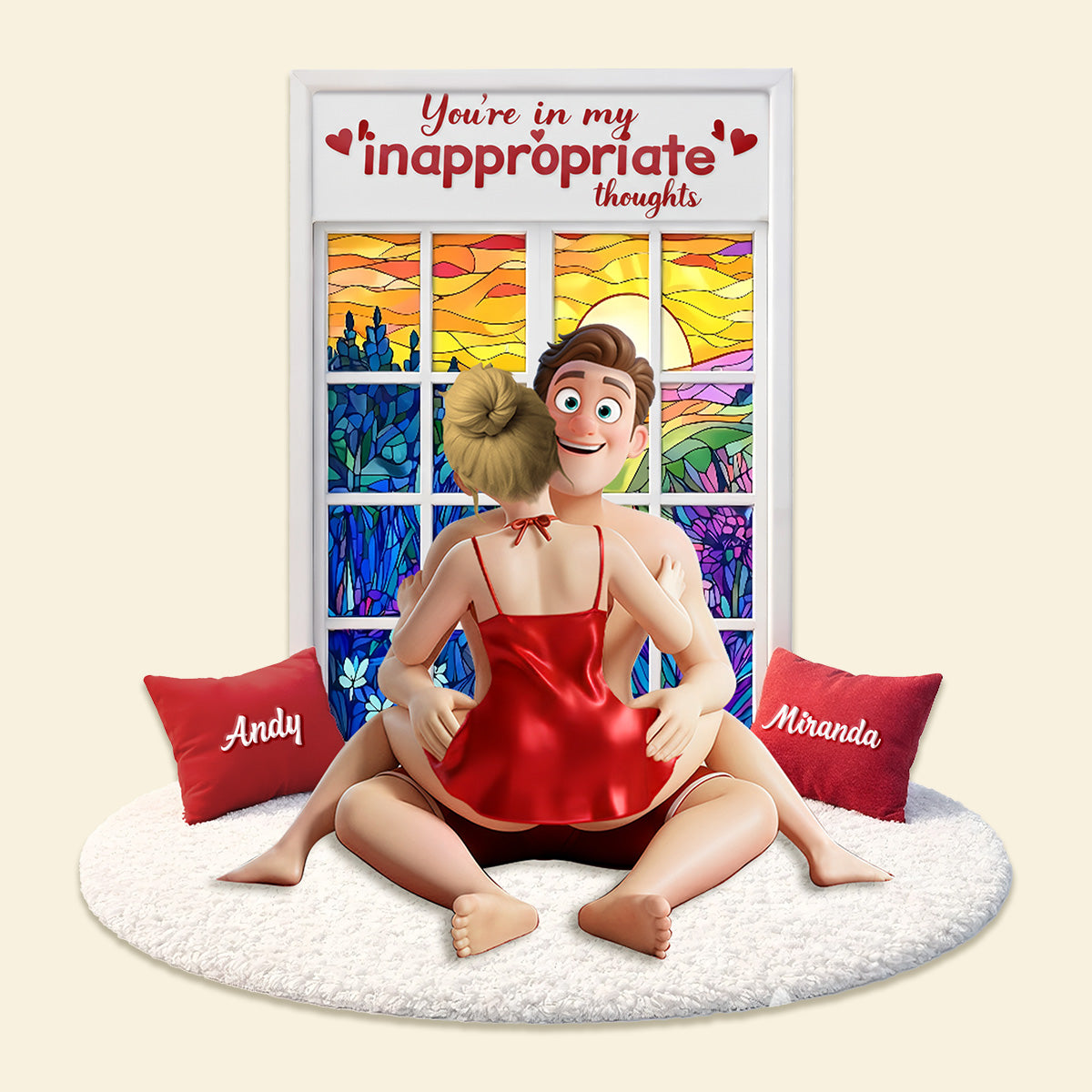 Funny Couple Acrylic Plaque - Personalized Gifts For Couple 04OHMG040226-Homacus