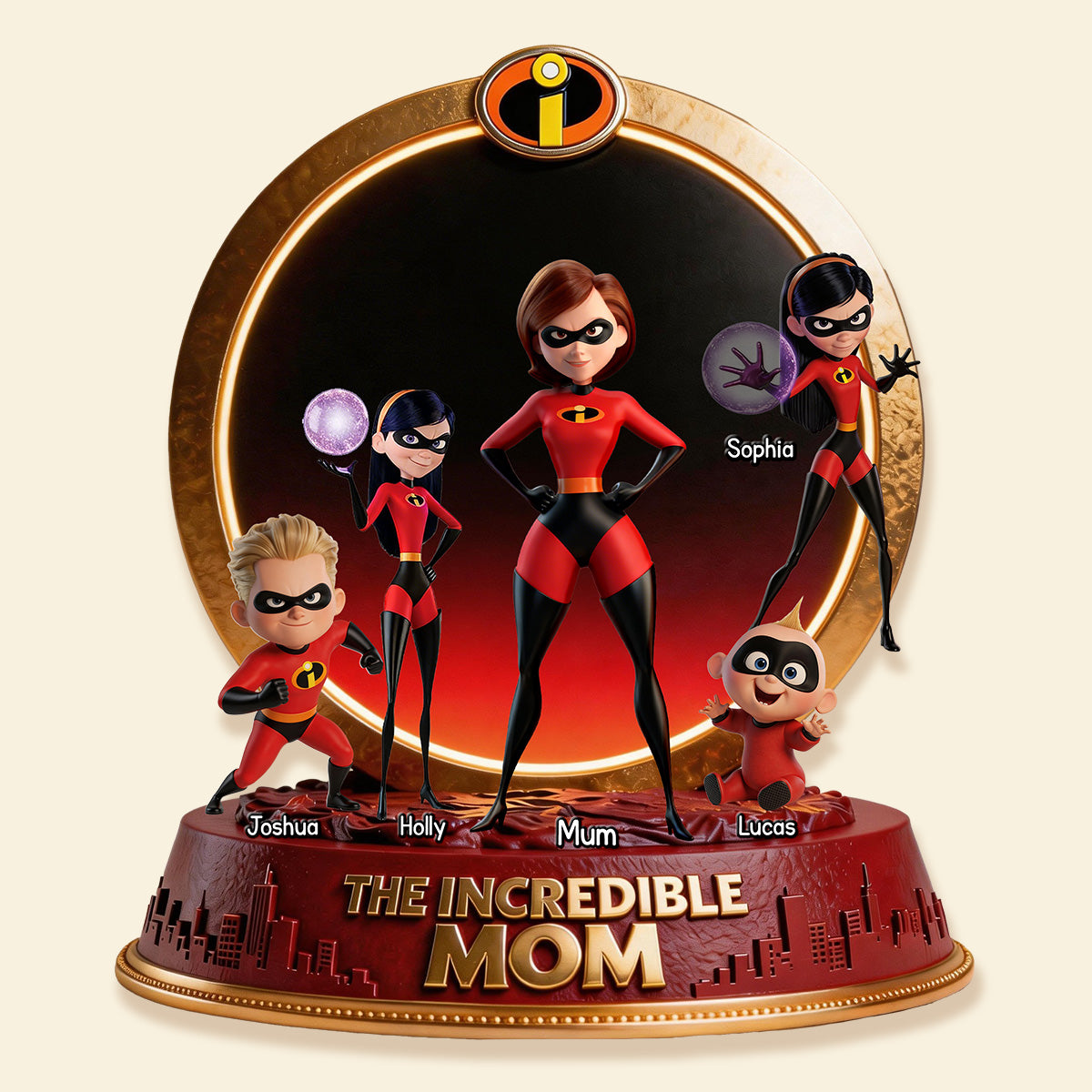 Super Mom and Kid Acrylic Plaque - Personalized Gifts For Mother 02tymg260226-Homacus